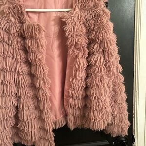 Women's Pink Fringe Jacket